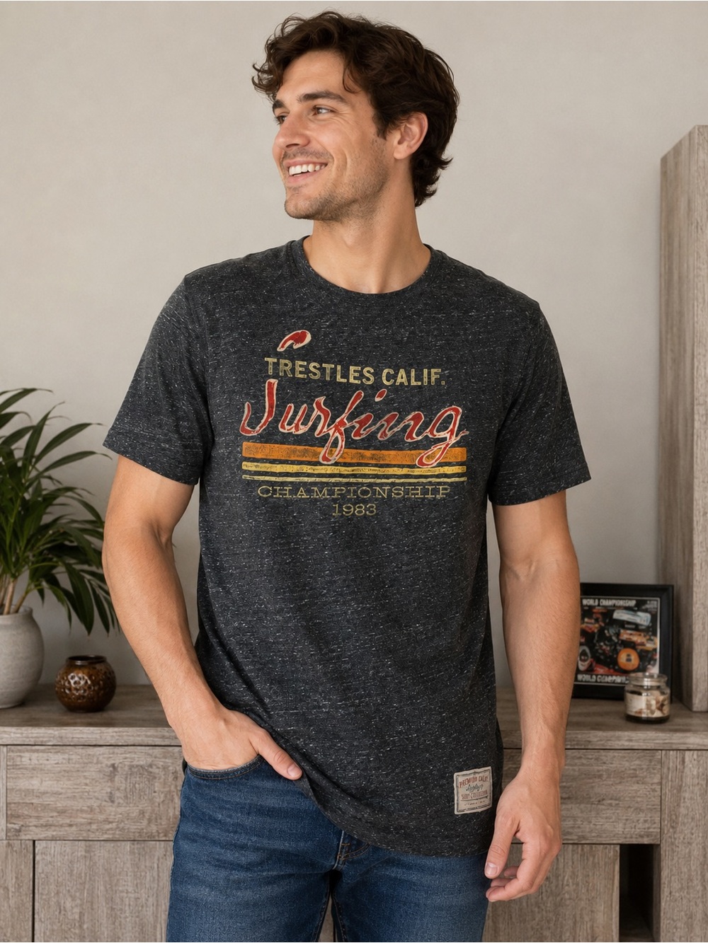 Old Navy Premium decision size Large Men’s Surfing 1983.